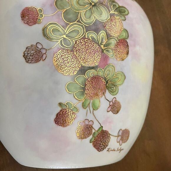 Ceramic Vase Vintage 80's Raspberries - Picture 7 of 10